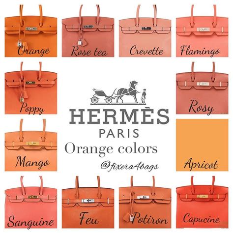 hermes colour guide|most popular hermes colors.